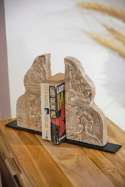 TABLE TOP Patchwork Forest Bookend (Multi-Colored)