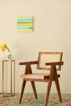 Civic Teak Wood And Wicker Armchair