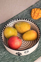 Mombaye City Ceramic Large Flat Serving Bowl