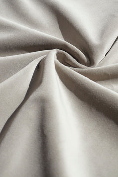 Solid Silver Velvet Upholstery Fabric