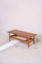 COFFEE TABLE Sleek Coffee Table (Teak Wood)