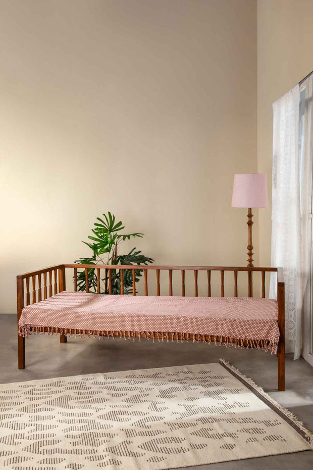 Spindle Teak Wood Day Bed