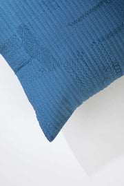 PRINT & PATTERN CUSHIONS Sobo Shadow  Blue Cushion Cover (46 Cm X 46 Cm)
