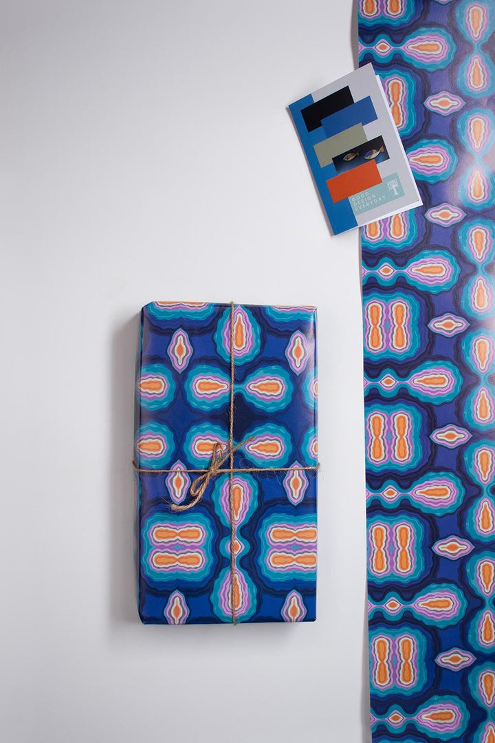 WRAPPING PAPERS Dve Multi-Colored Gift Wrapping Paper (Set Of 6)