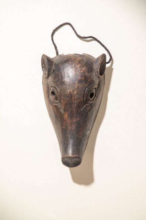 Pig Faces Reclaimed Wood Wall Mask