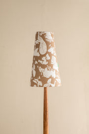 Peacock Song Tall Taper Lampshade (Taupe)