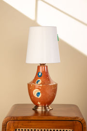 Celestial Sky Amber Orange Table Lamp