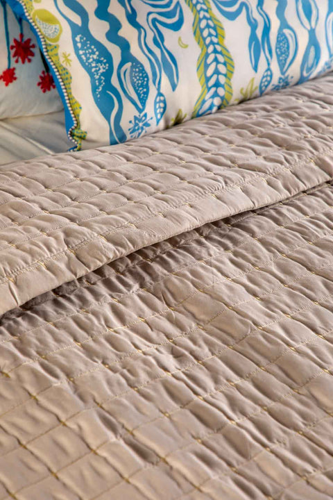 Moira Sliver Sand Quilted Bedcover