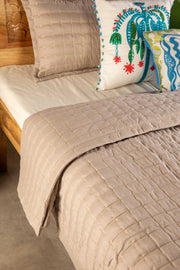 Moira Sliver Sand Quilted Bedcover