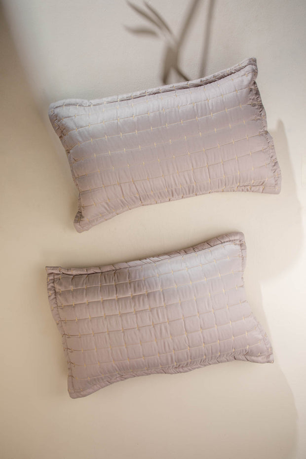 Moira Sliver Sand Pillow Cover Set (Set of 2)