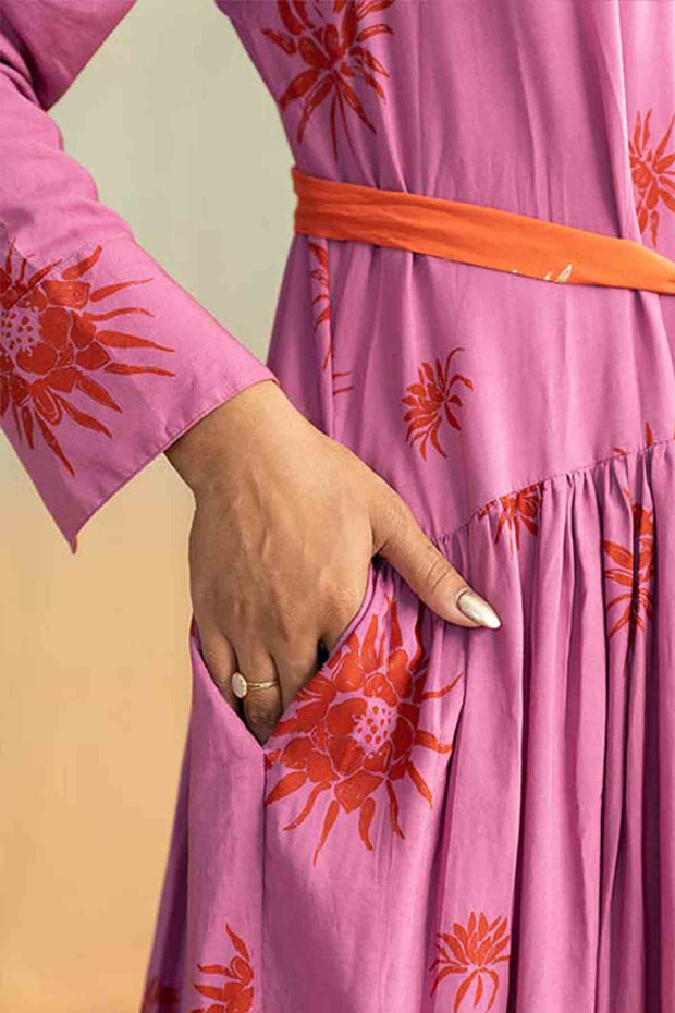 Kamala Maxi Dress (Marvellous Mauve)