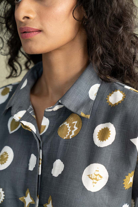 Celestial Sky Easy Shirt (Starry Charcoal)