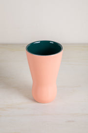 Pink Glass Ceramic Vase