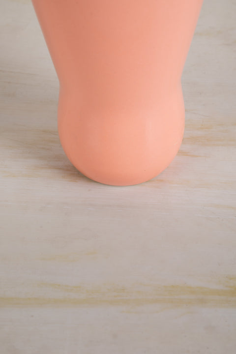 Pink Glass Ceramic Vase