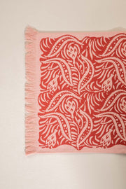 Karee Coral Red Table Mat (Set Of 4)