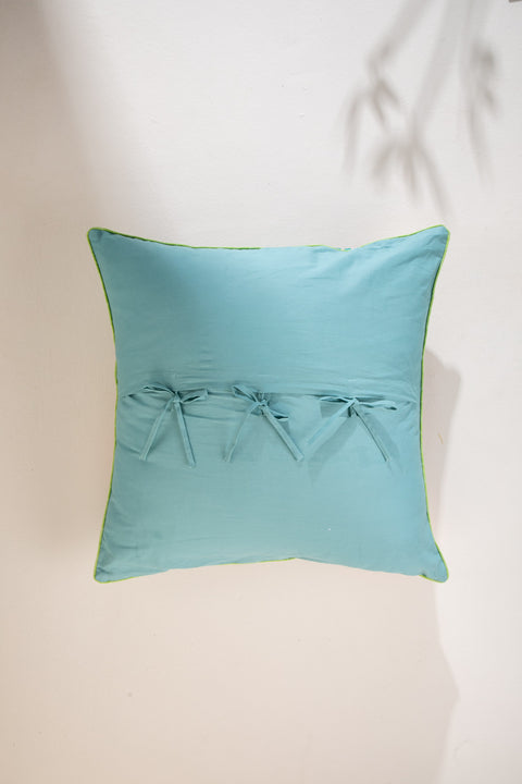 Rorschach Emerald Green Cushion Cover (61 Cm X 61 Cm)