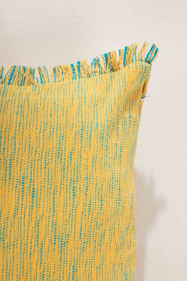 Wheatfield Ochre Yellow Cushion Cover (41 Cm X 41 Cm)