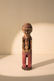 10000017357 DHUBRI ASSORTED RECLAIMED WOODEN SCULPTURE CORAL RED