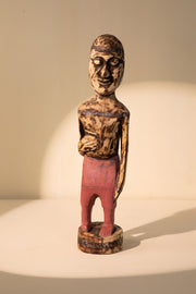 10000017357 DHUBRI ASSORTED RECLAIMED WOODEN SCULPTURE CORAL RED