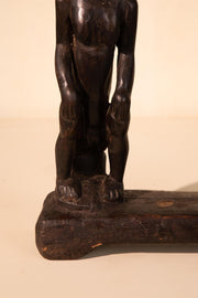 10000017361 YORA RECLAIMED WOODEN SCULPTURE WALNUT
