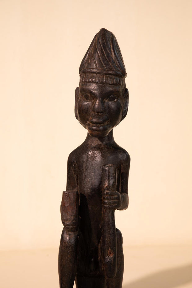 10000017361 YORA RECLAIMED WOODEN SCULPTURE WALNUT