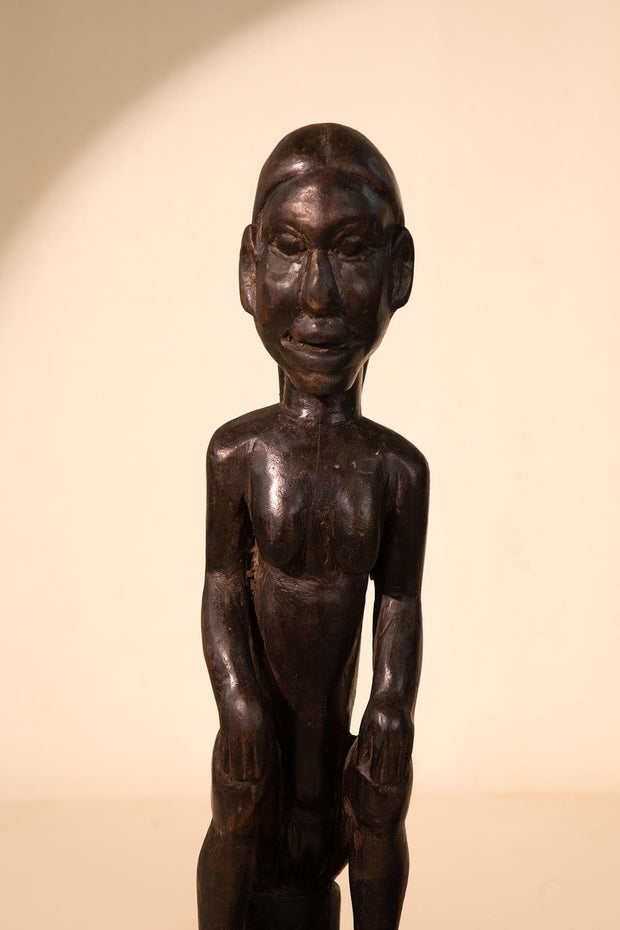 10000017361 YORA RECLAIMED WOODEN SCULPTURE WALNUT