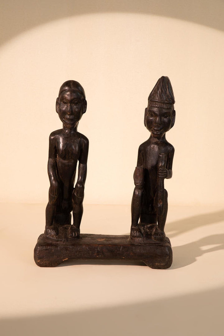 10000017361 YORA RECLAIMED WOODEN SCULPTURE WALNUT