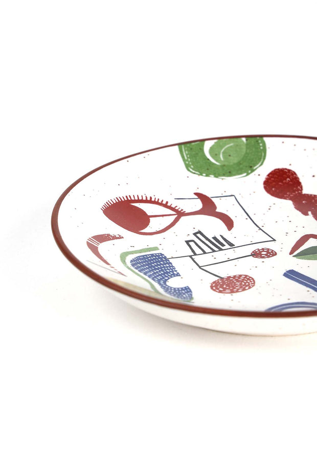 10000017386 FACE TO FACE SMALL PLATE (SET OF 2) MULTI