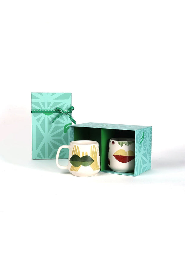 10000017388 FACE TO FACE COFFEE MUG (SET OF 2) MULTI