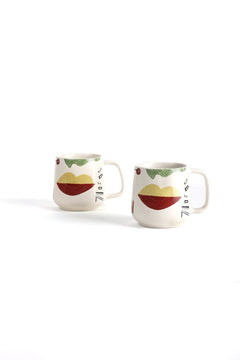 10000017388 FACE TO FACE COFFEE MUG (SET OF 2) MULTI