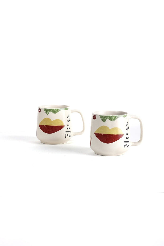 10000017388 FACE TO FACE COFFEE MUG (SET OF 2) MULTI