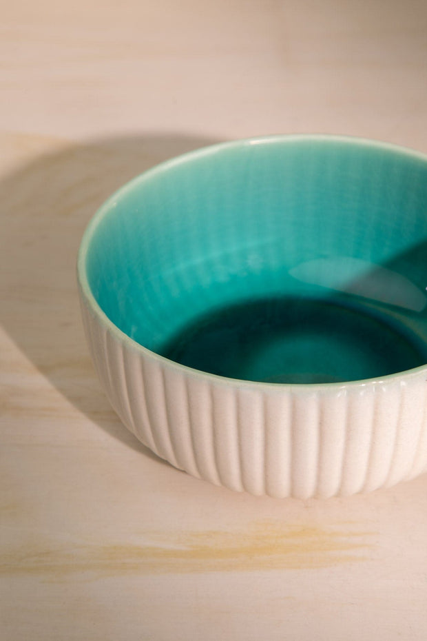 10000017401 MIDORI SERVING BOWL M  EMERALD GREEN