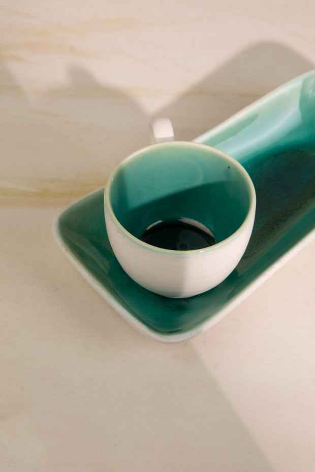 10000017405 MIDORI PLATTER WITH KULHAR EMERALD GREEN