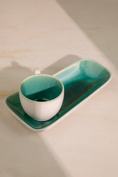 10000017405 MIDORI PLATTER WITH KULHAR EMERALD GREEN