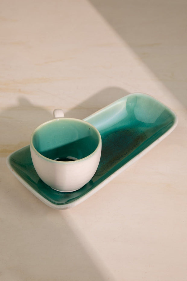 10000017405 MIDORI PLATTER WITH KULHAR EMERALD GREEN