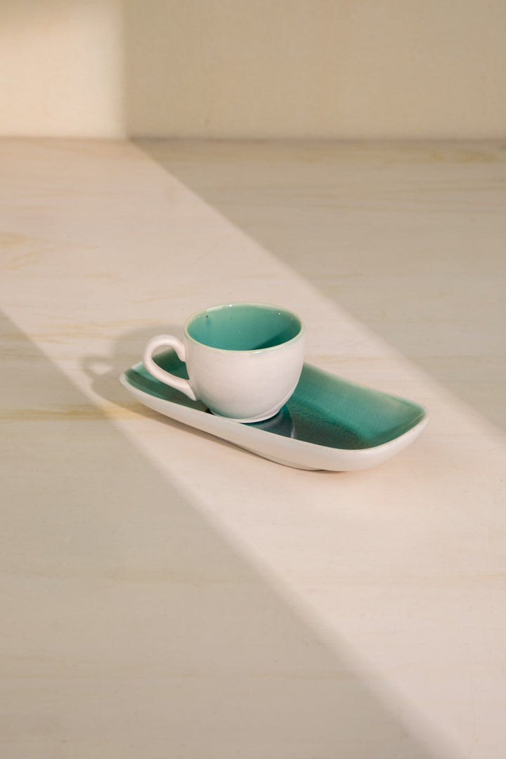 10000017405 MIDORI PLATTER WITH KULHAR EMERALD GREEN