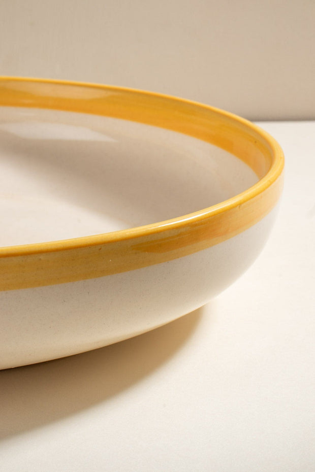 10000017410 TULUKKA PASTA BOWL MUSTARD YELL