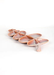 10000017437 POD SHAPED PLATTER WOOD BROWN