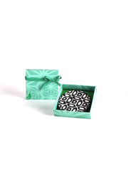 10000017441 LATTICE COASTERS (SET OF 2) BLACK  WHITE