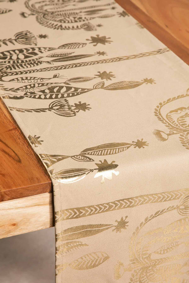 10000017484 TODDY PALM TABLE RUNNER GOLD