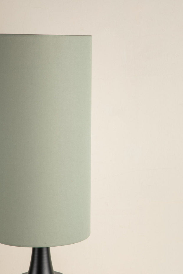 10000017498 SOLID TALL CYLINDER LAMPSHADE SAGE GREEN