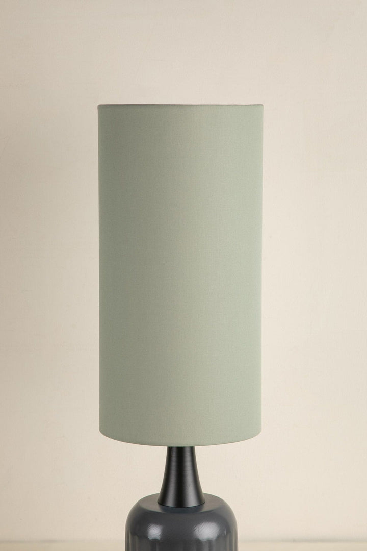 10000017498 SOLID TALL CYLINDER LAMPSHADE SAGE GREEN