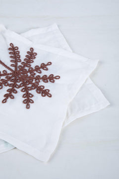 10000017501 TODDY COCKTAIL NAPKIN (SET OF 4) BROWN