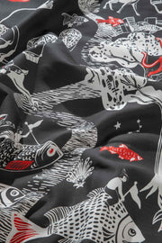 10000017506 MINDSCAPE PRINTED HEAVY FABRIC CHARCOAL