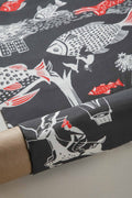 10000017506 MINDSCAPE PRINTED HEAVY FABRIC CHARCOAL