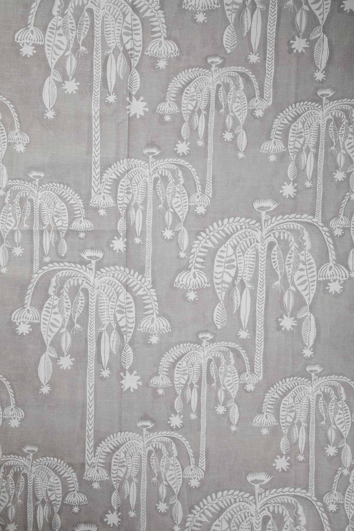 10000017507 TODDY PALM PRINTED HEAVY FABRIC TAUPE