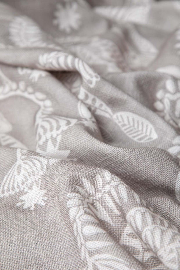 10000017507 TODDY PALM PRINTED HEAVY FABRIC TAUPE