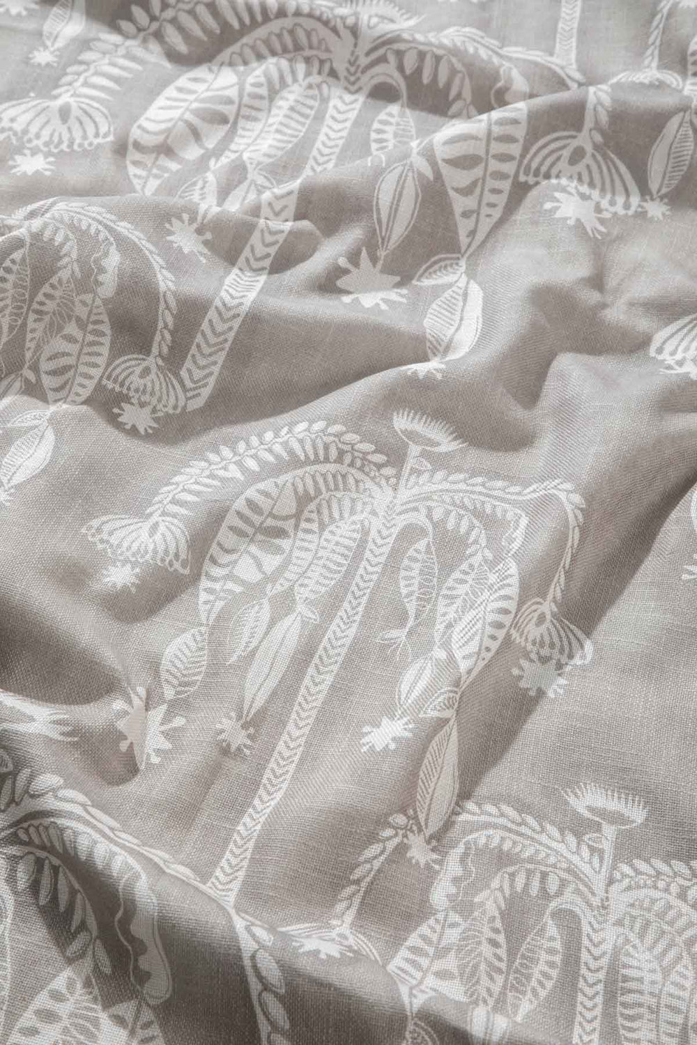 10000017507 TODDY PALM PRINTED HEAVY FABRIC TAUPE