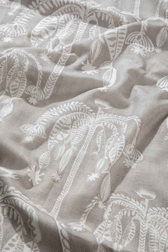 10000017507 TODDY PALM PRINTED HEAVY FABRIC TAUPE