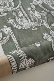 10000017508 TODDY PALM PRINTED HEAVY FABRIC MOSS